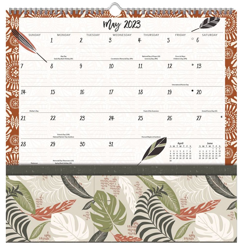 2023 LANG Flora & Fauna - Note Nook Square Wall Calendar