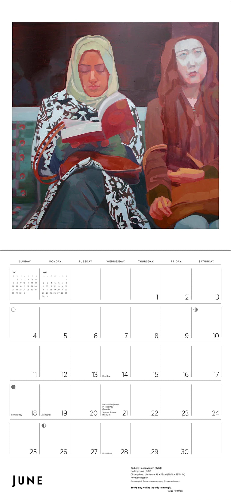 2023 The Reading Woman - Square Wall Calendar