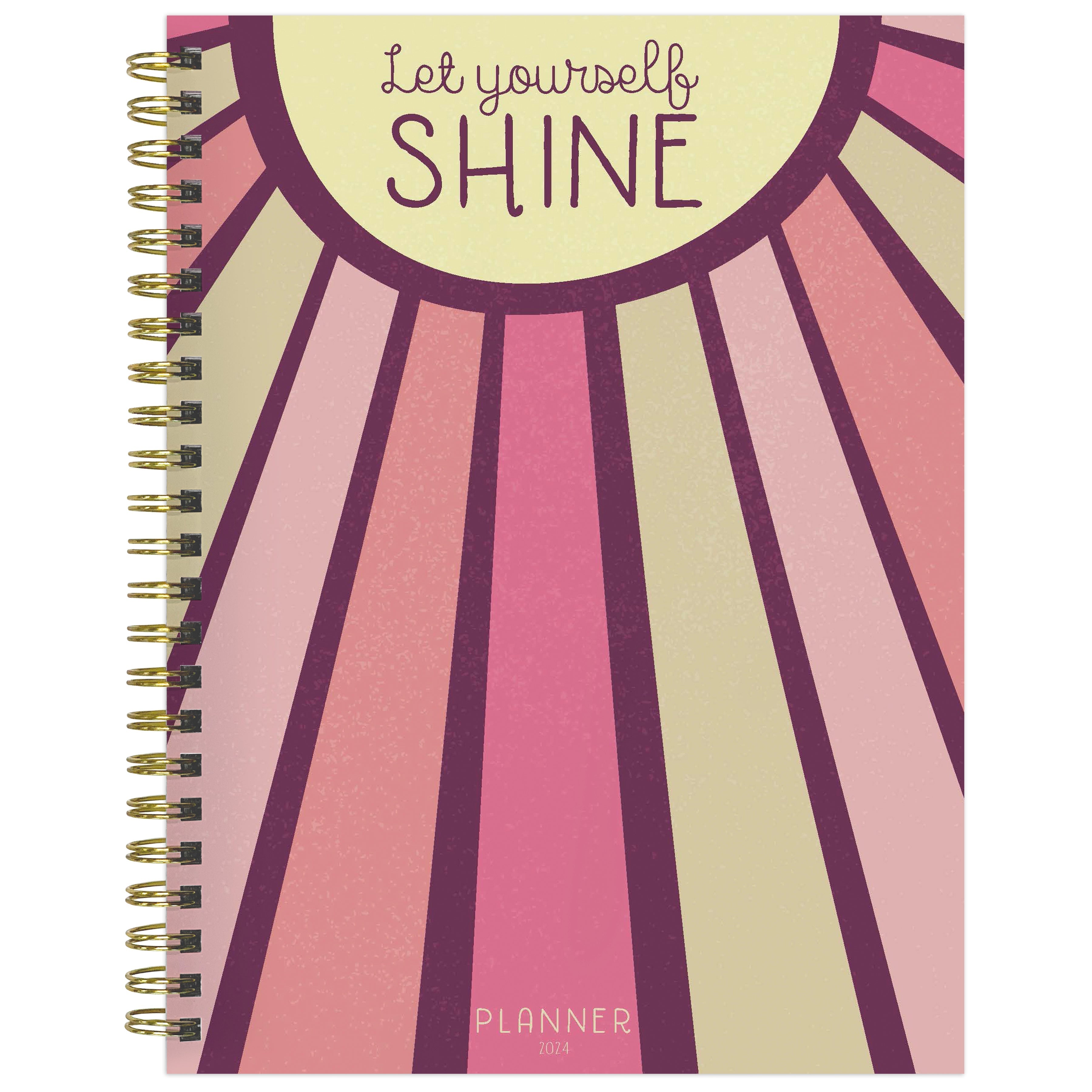 2024 Let Yourself Shine - Medium Weekly, Monthly Diary/Planner US