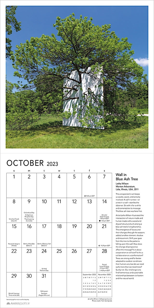 2023 Environmental Art - Square Wall Calendar
