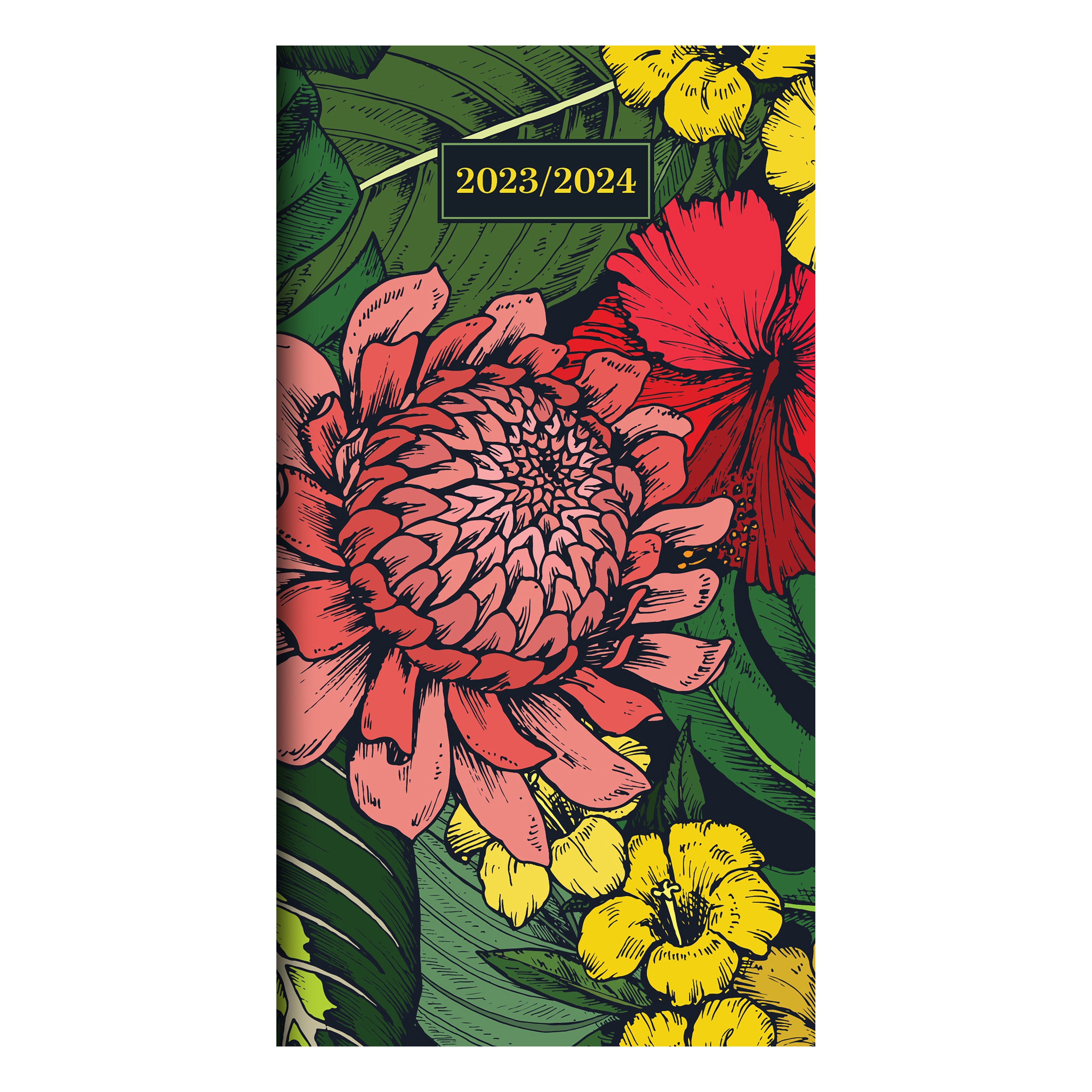 2023-2024 Tropical Foliages - 2-Year Monthly Pocket Diary/Planner