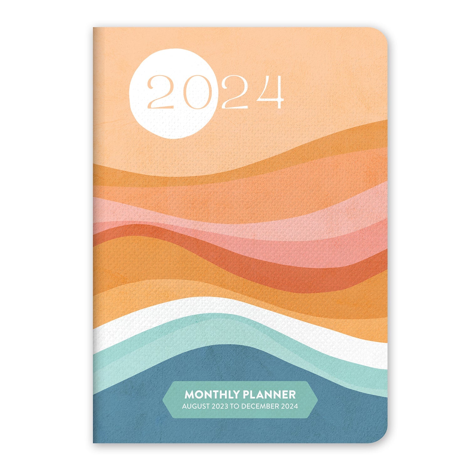 2024 Rainbow Waves - Monthly Pocket Diary/Planner