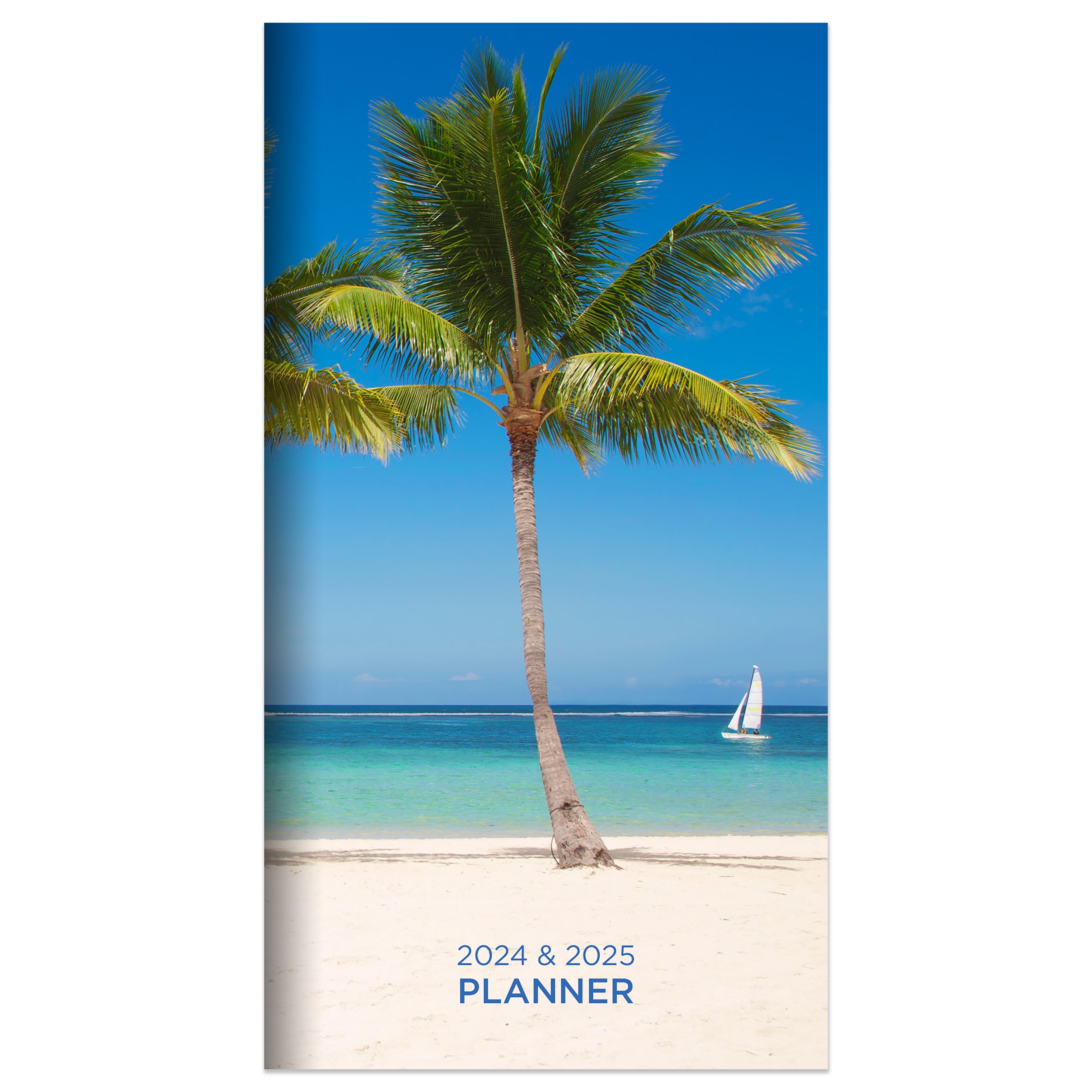 2024-2025 Tropical Beach - Small Monthly Pocket Diary/Planner US