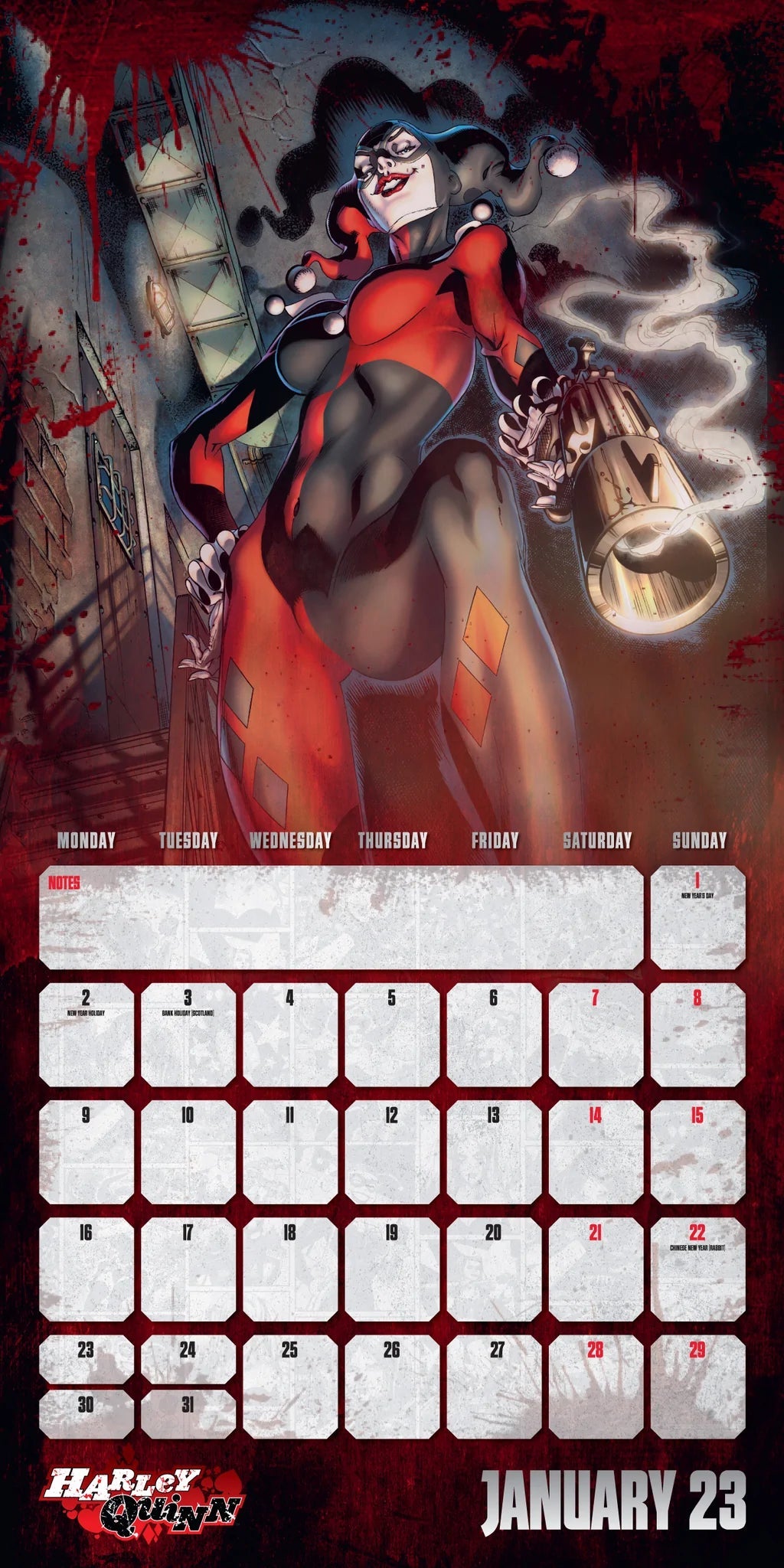 2023 Harley Quinn - Square Wall Calendar