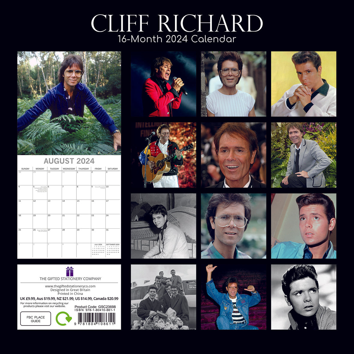 2024 Cliff Richard - Square Wall Calendar