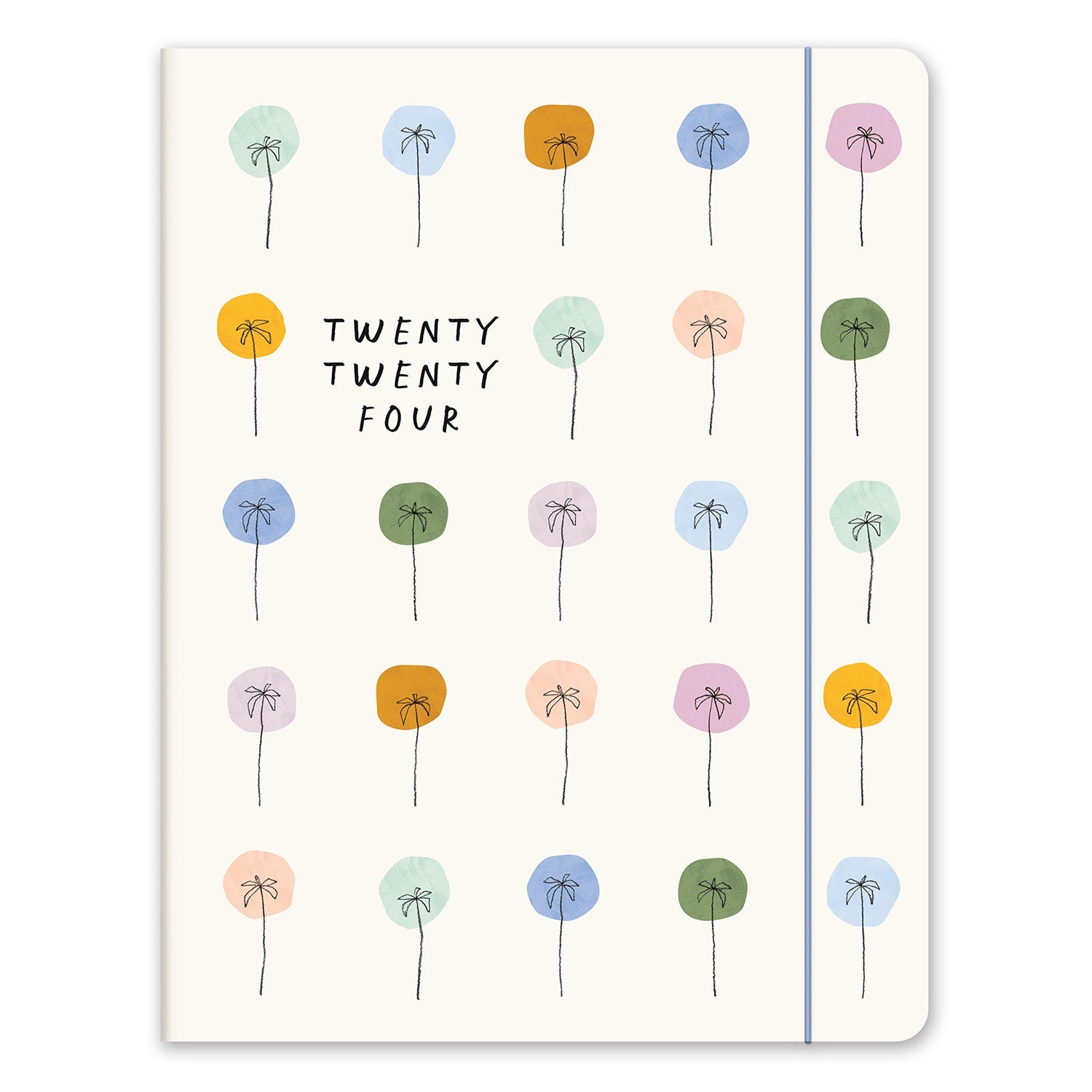 2024 Dotted Palms - Just Right Monthly Diary/Planner