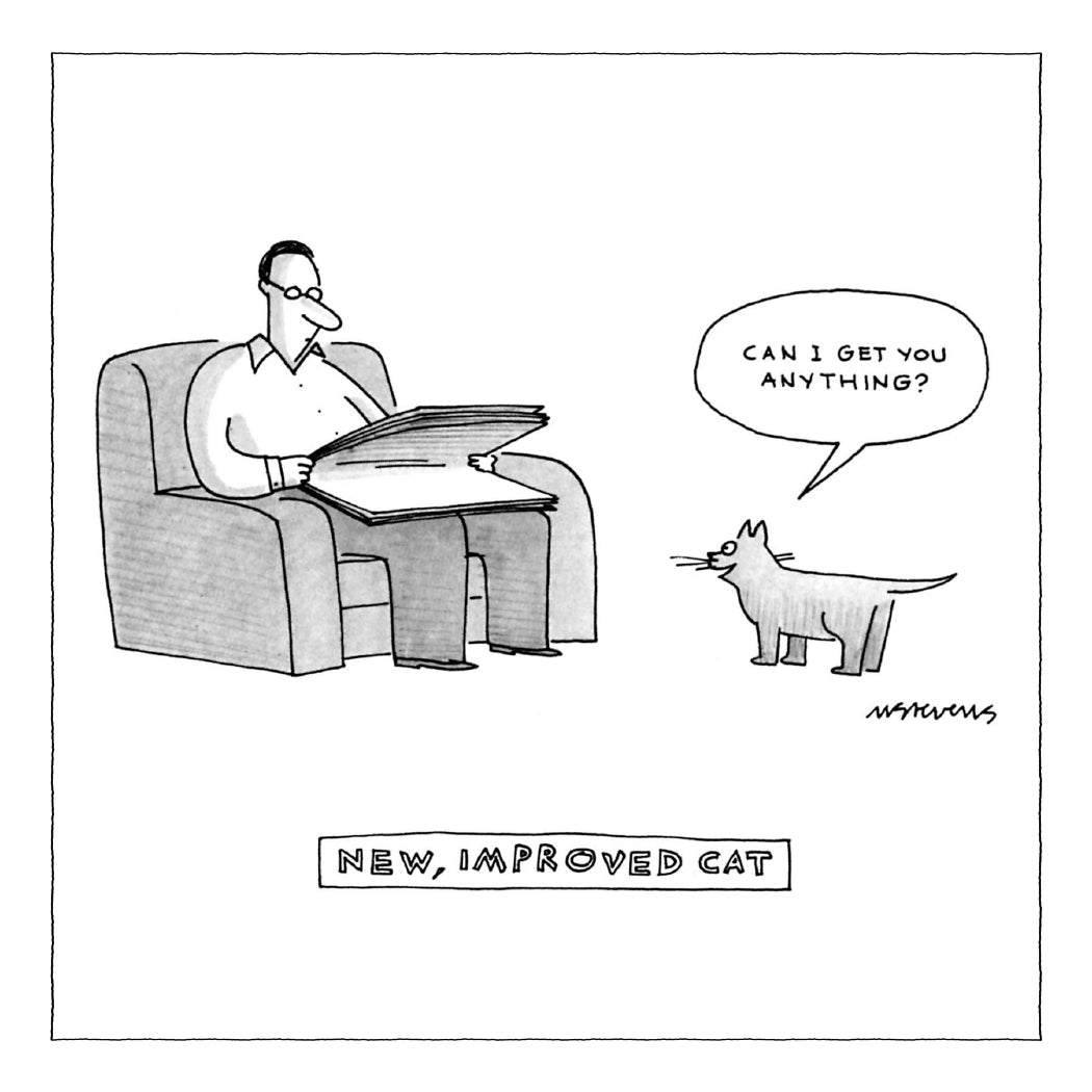 New, Improved Cat (By New Yorker) - Flex Magnet