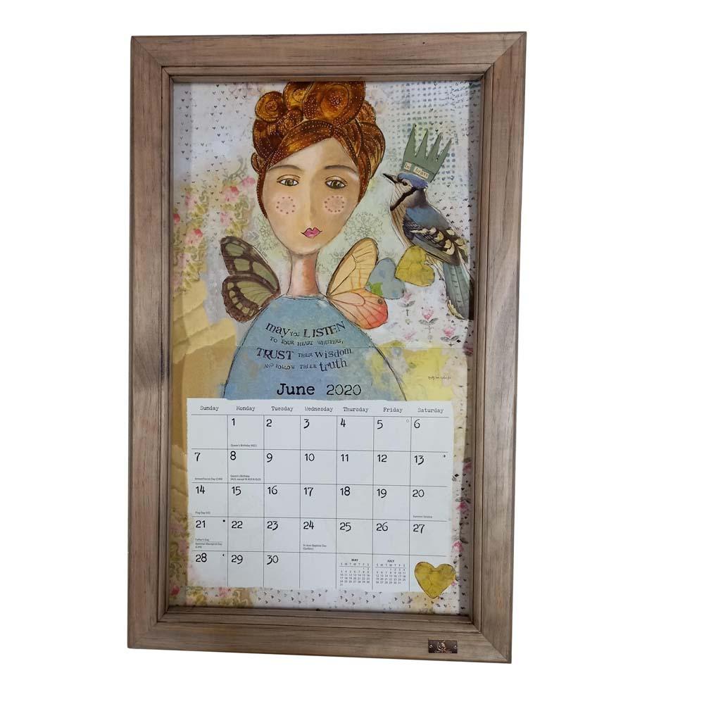 Ash Stained LANG & LEGACY Calendar Frame Calendar Frame Gwen St Designs