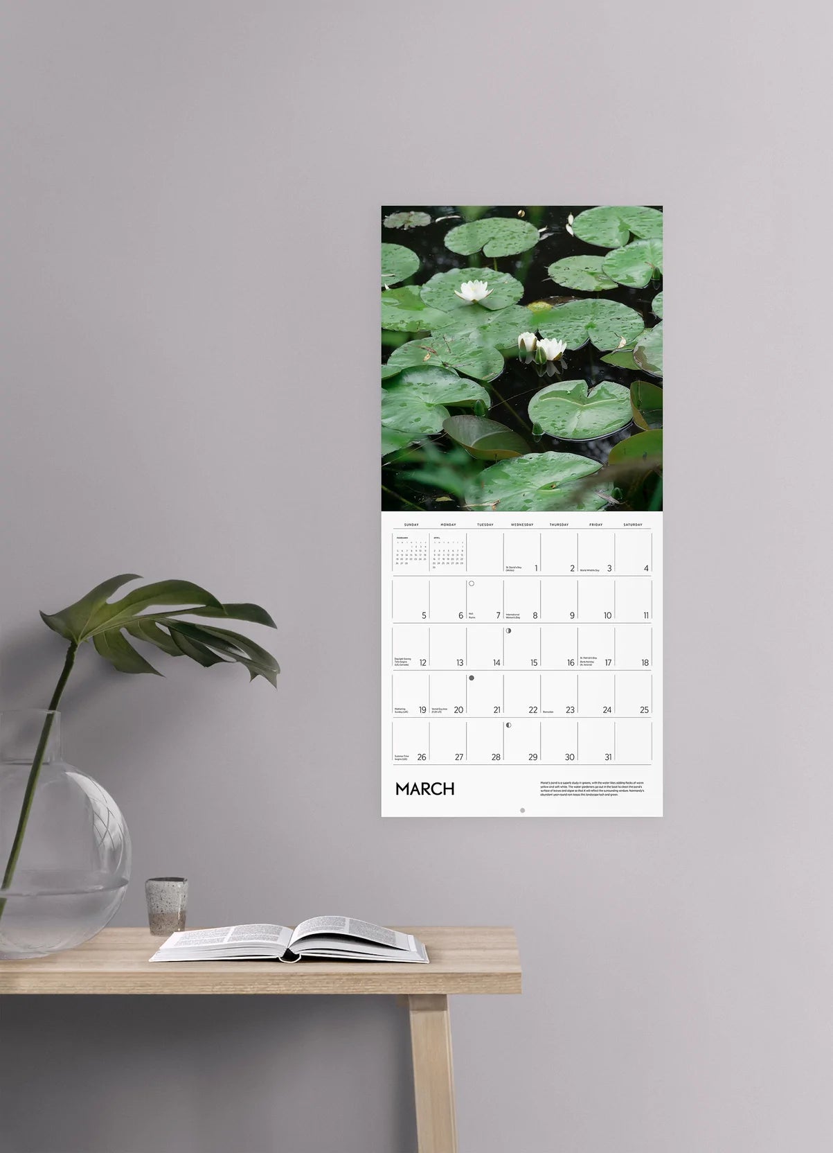 2023 Monet's Passion: The Gardens At Giverny - Square Wall Calendar