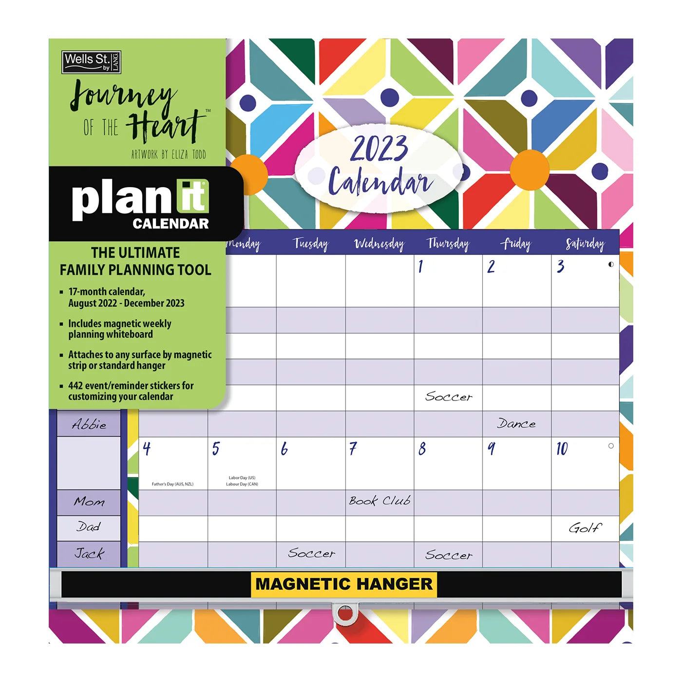 2023 LANG Journey of the Heart By Eliza Todd - Plan-it Magnetic Square Wall Calendar