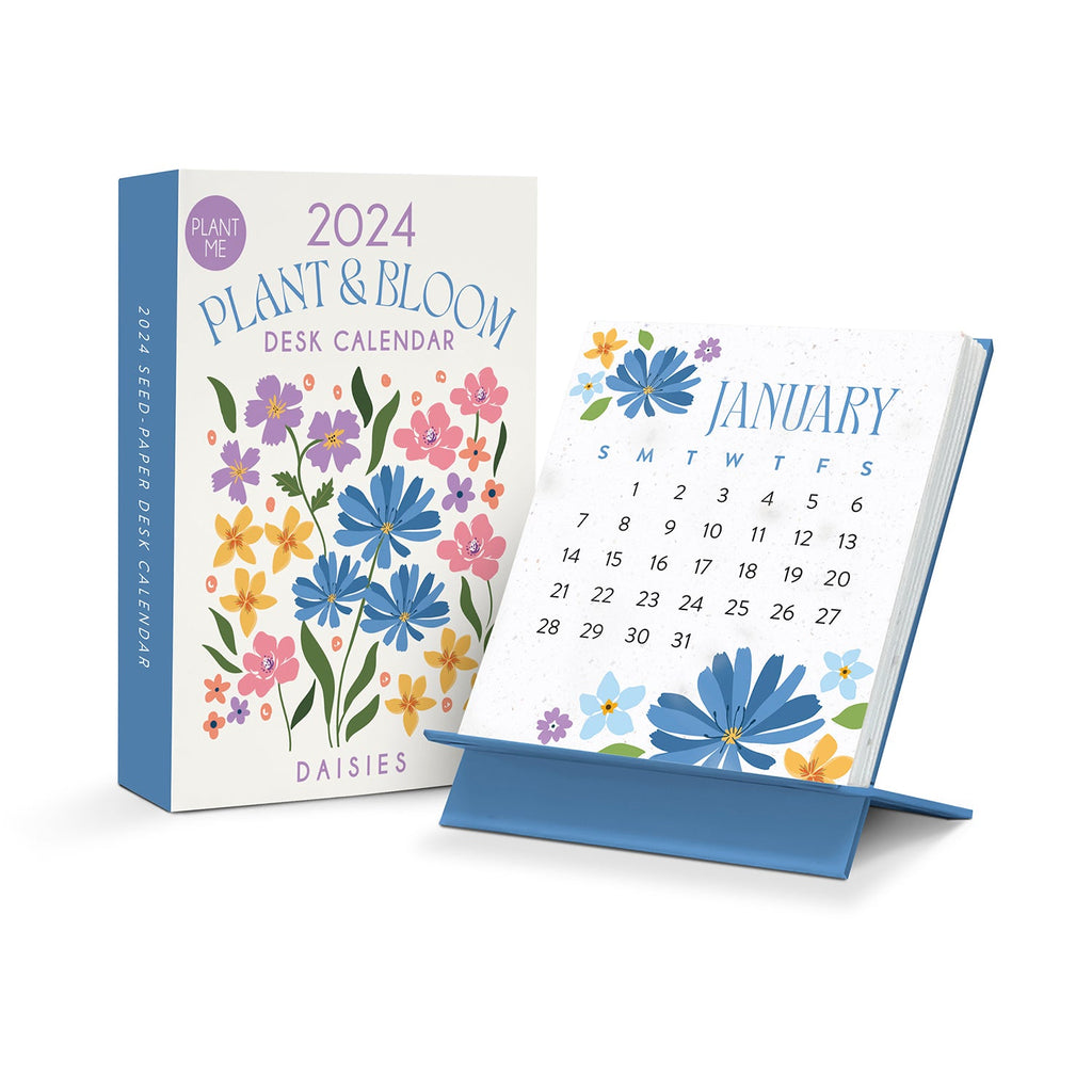 2024 Full Bloom Plant & Bloom Desk Easel Calendar by Orange Circle