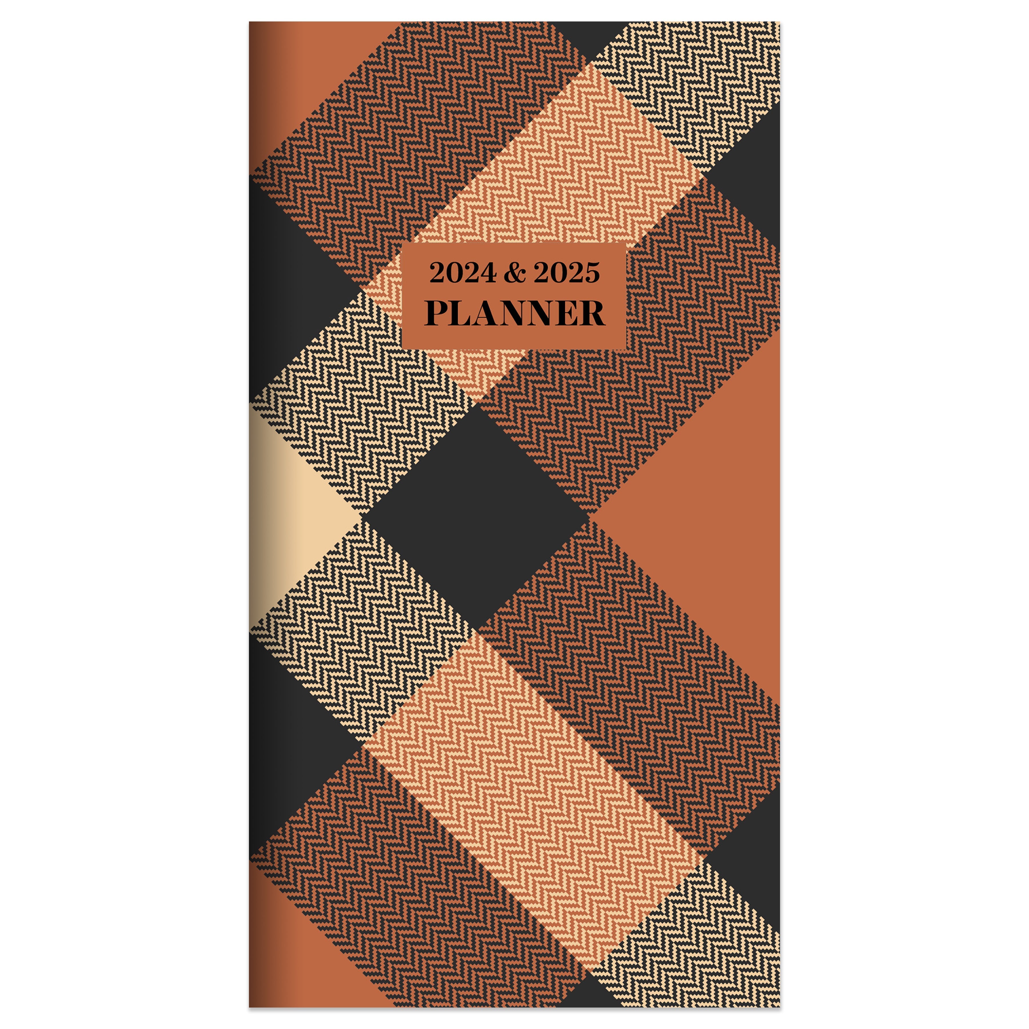 2024-2025 Scholarly Plaid - Small Monthly Pocket Diary/Planner US