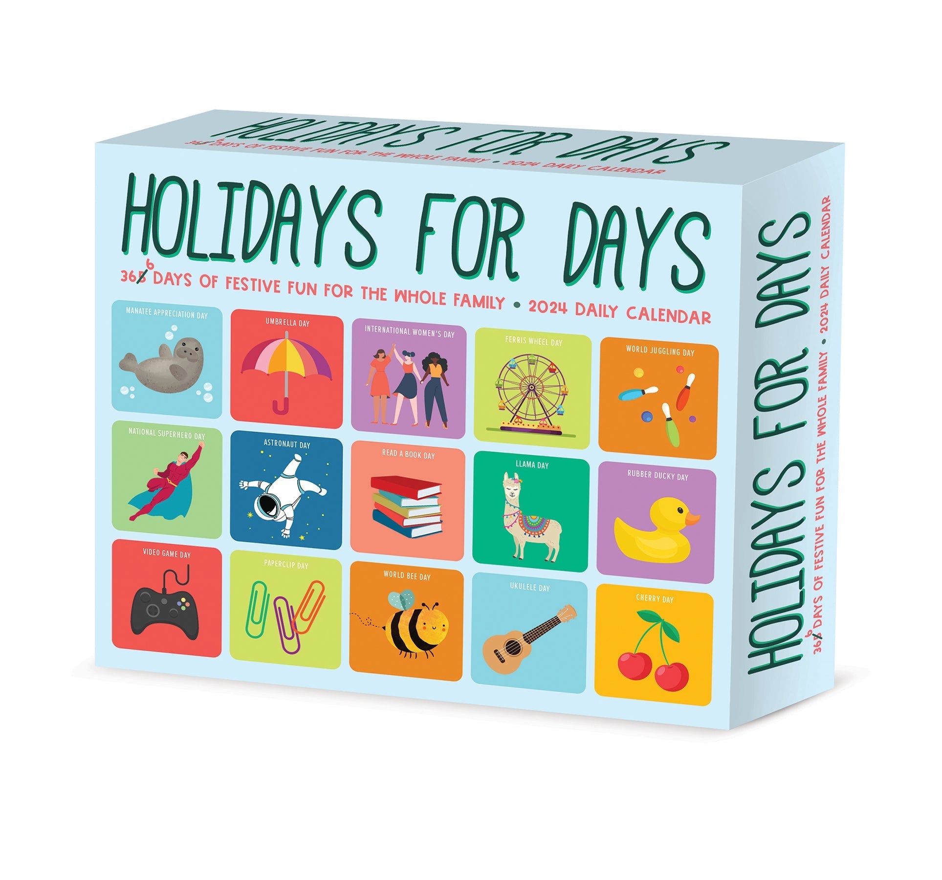2024 Holidays for Days - Daily Boxed Page-A-Day Calendar US