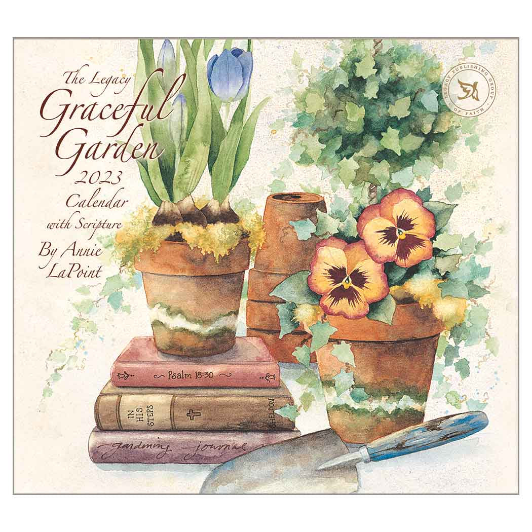 2023 LEGACY Graceful Garden (Scripture) - Deluxe Wall Calendar