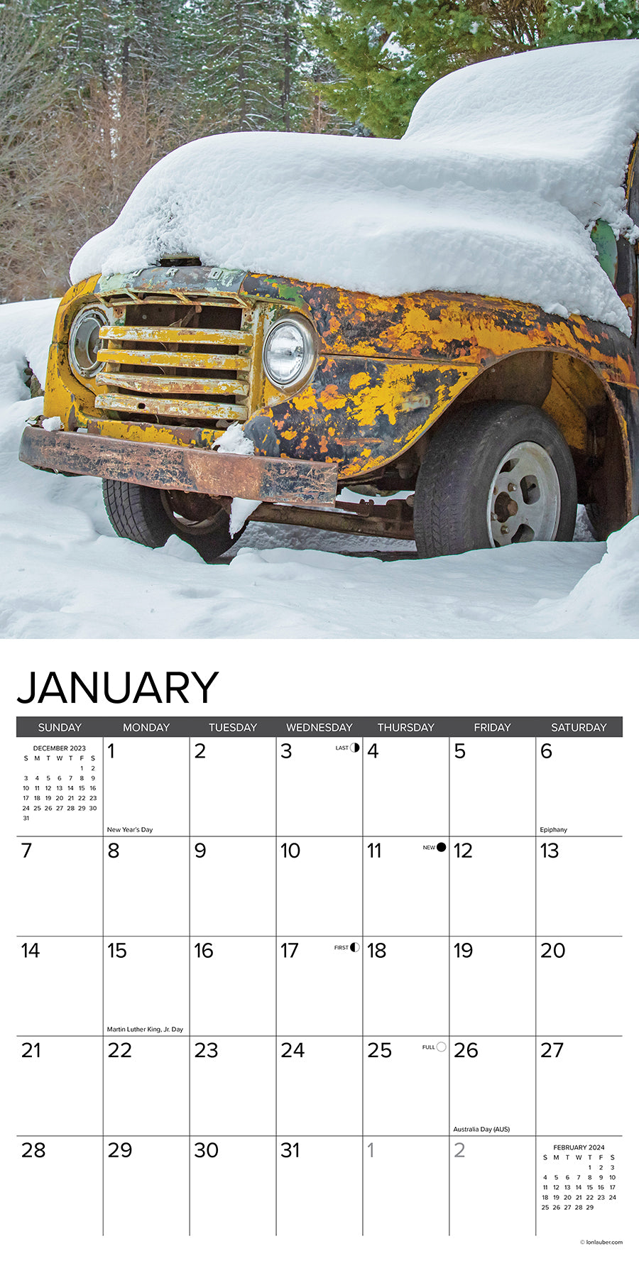 2024 Rust in Peace - Square Wall Calendar US