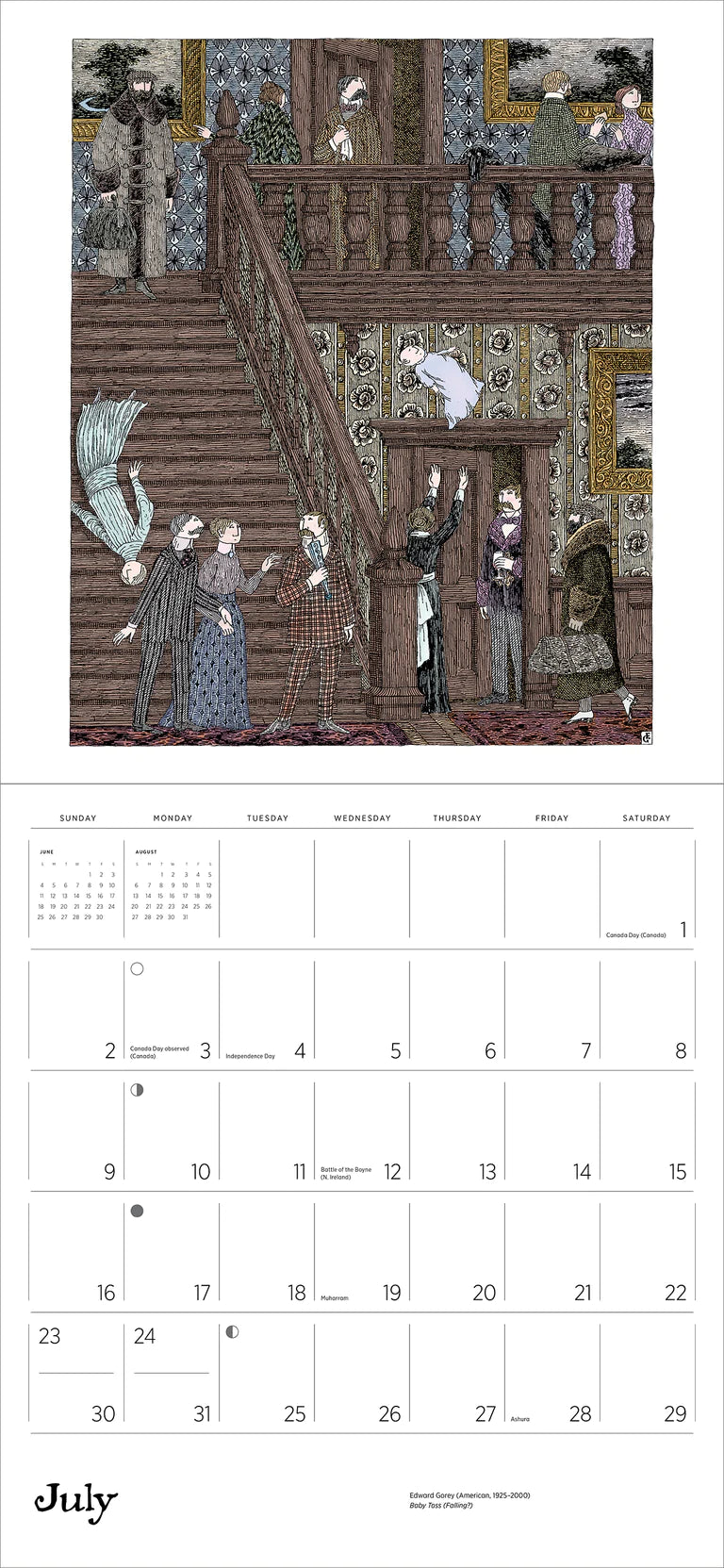 2023 Edward Gorey - Square Wall Calendar
