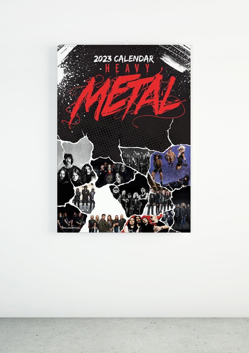 2023 Genre - Metal - A3 Wall Calendar