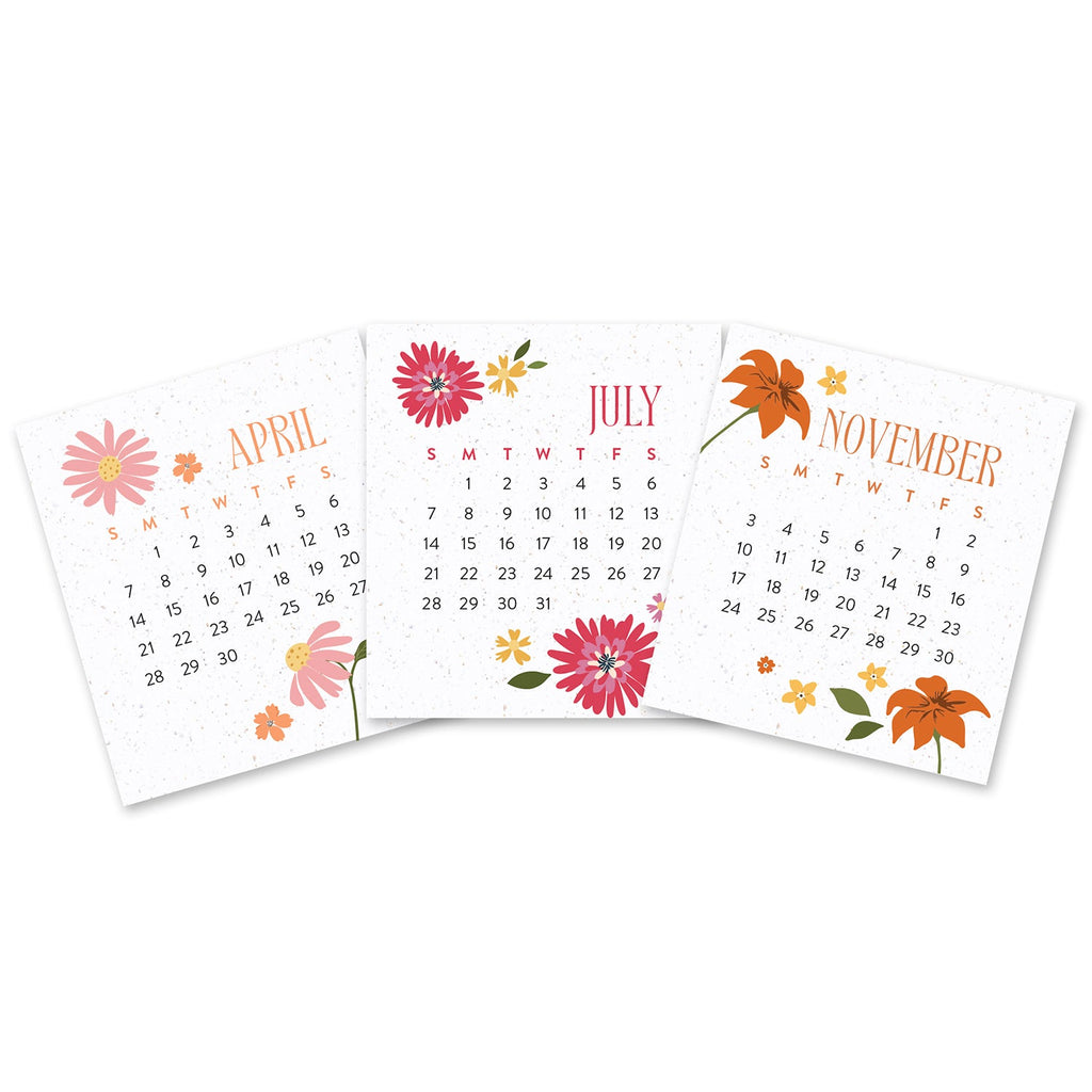 2024 Full Bloom Plant & Bloom Desk Easel Calendar by Orange Circle