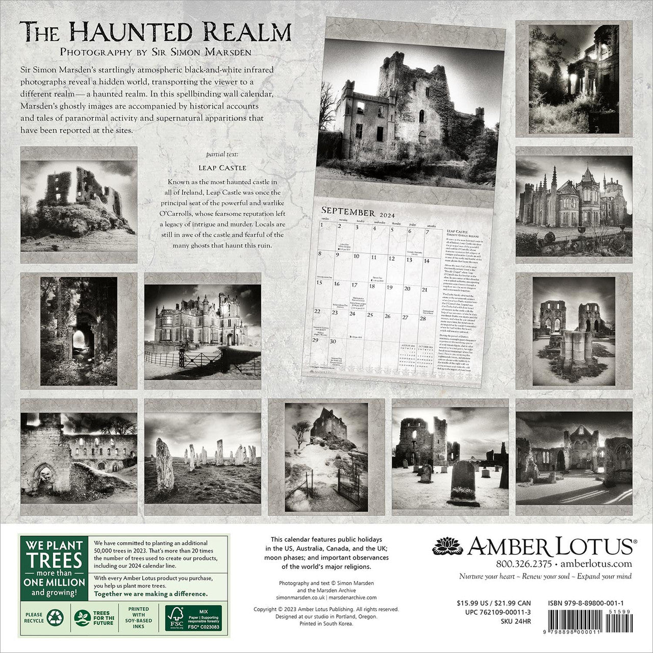 2024 The Haunted Realm - Square Wall Calendar