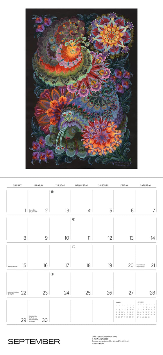 2024 Fantasia: Art by Marfa Tymchenko, Olena Skytsiuk, and Olena Kulyk - Square Wall Calendar