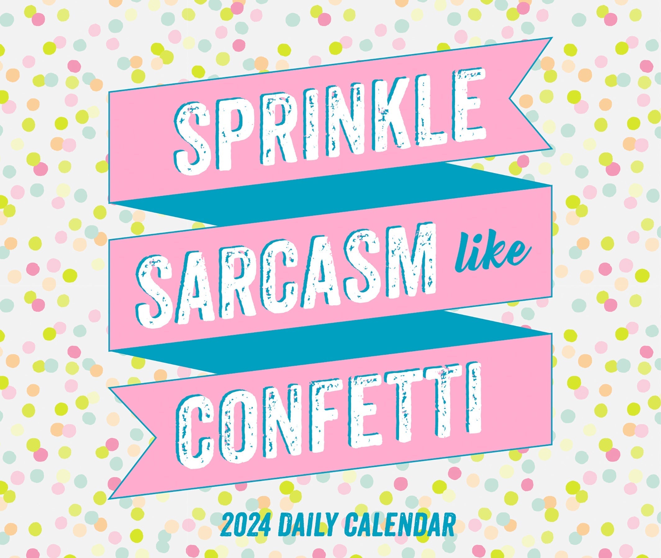 2024 Spread Sarcasm Like Confetti Daily Boxed PageADay Calendar US