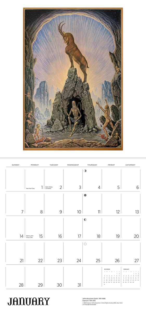 2024 Johfra Bosschart: Zodiac - Square Wall Calendar