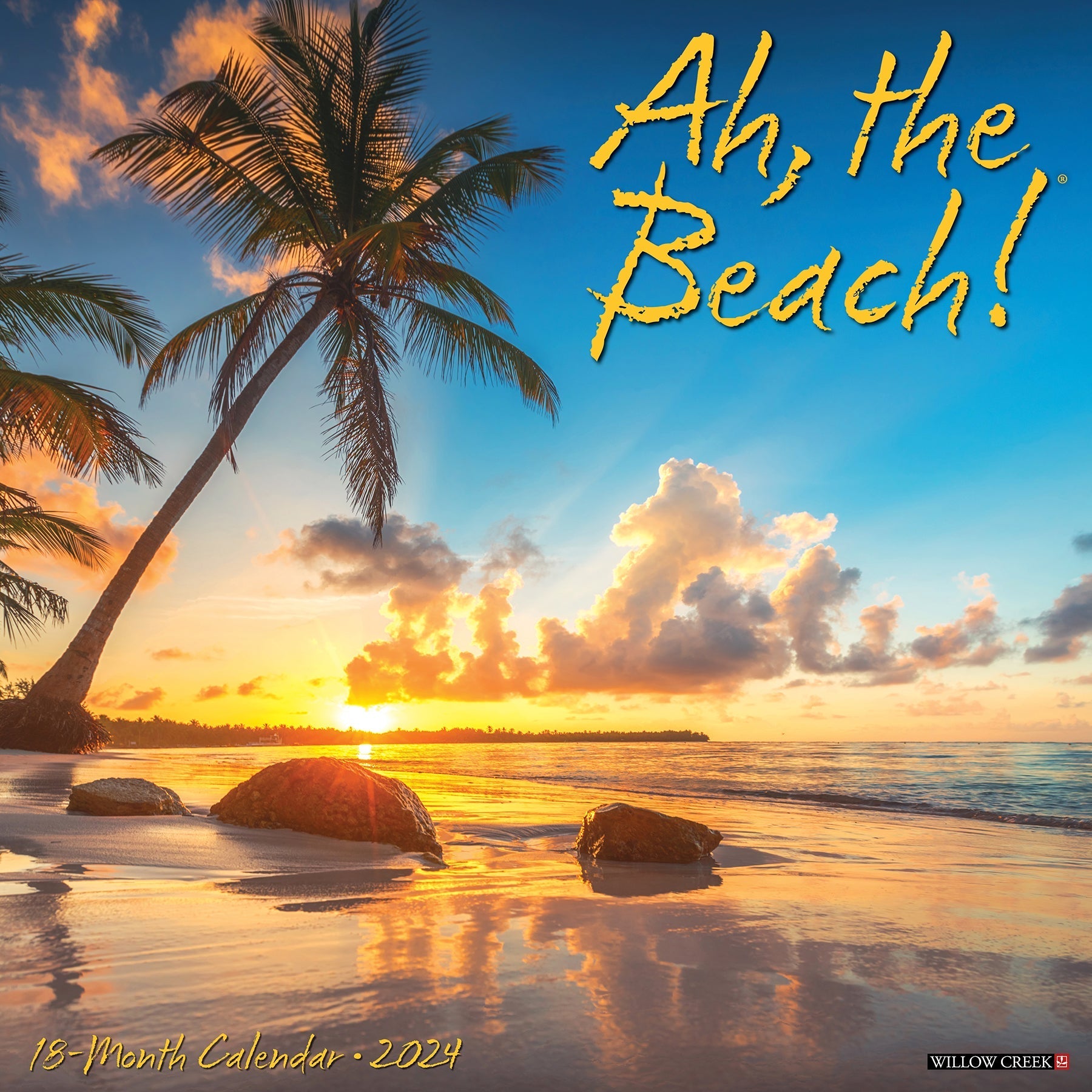 2024 Ah, The Beach! - Square Wall Calendar US