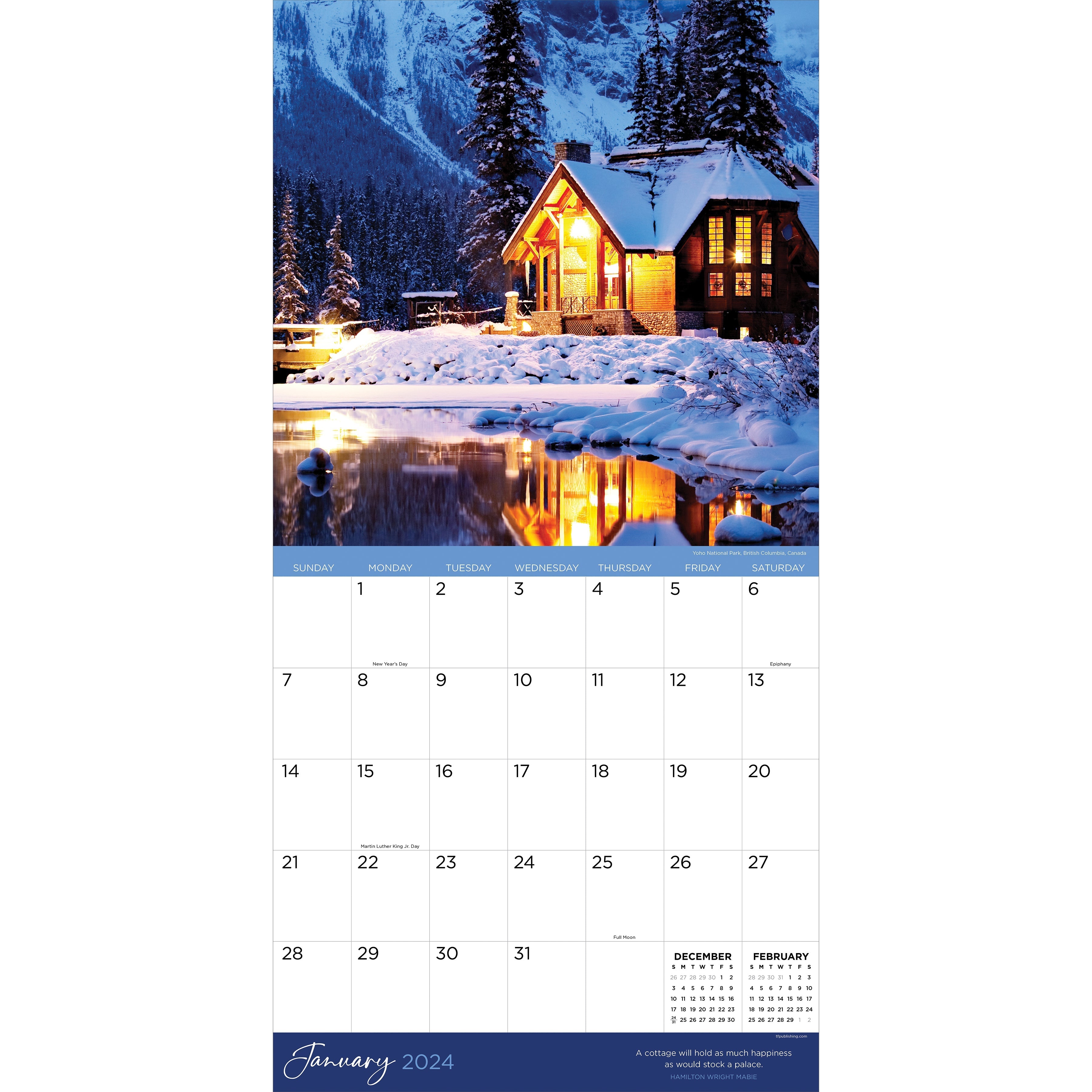 2024 Cottage Life - Square Wall Calendar US