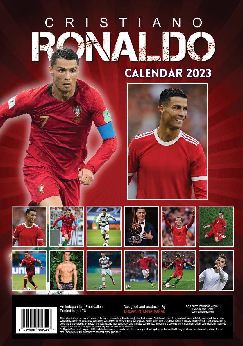 2023 Cristiano Ronaldo - A3 Wall Calendar