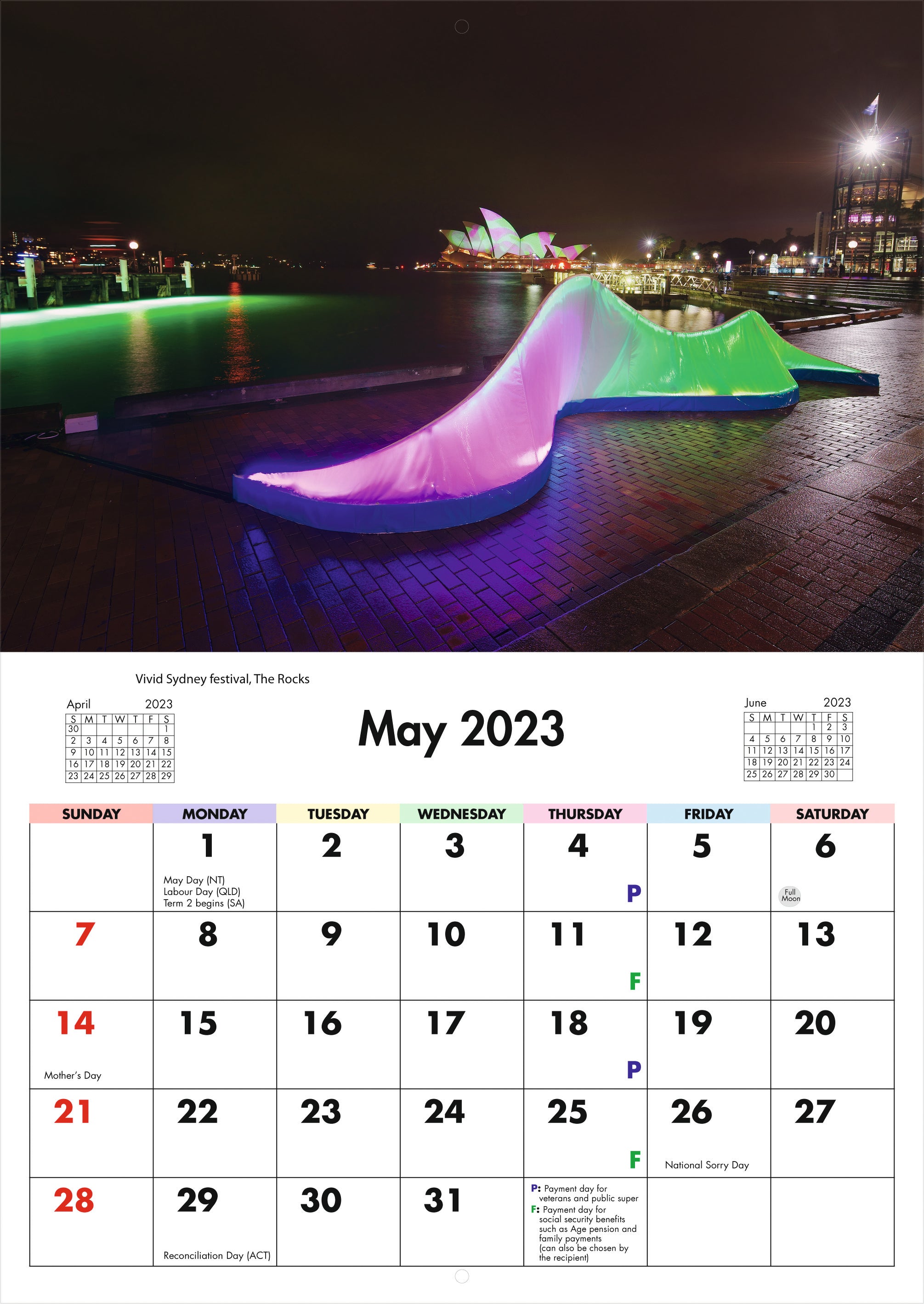 2023 Sydney In Focus - Horizontal Wall Calendar