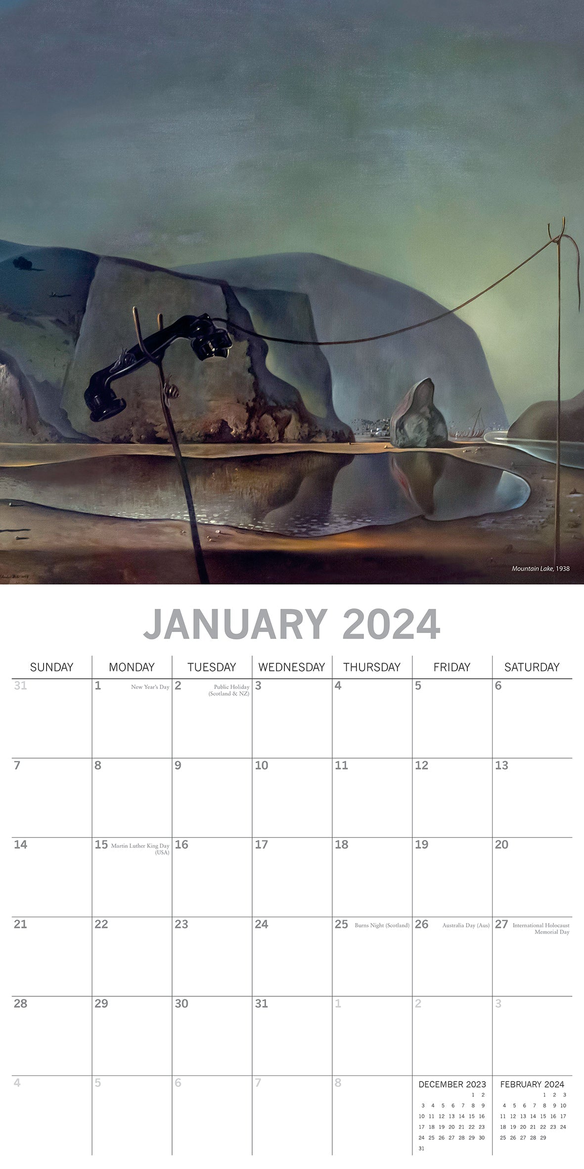 2024 Dali - Square Wall Calendar