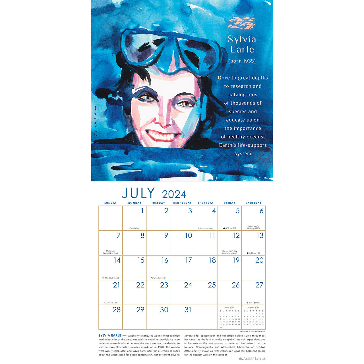 2024 Women Who Rock Our World - Square Wall Calendar
