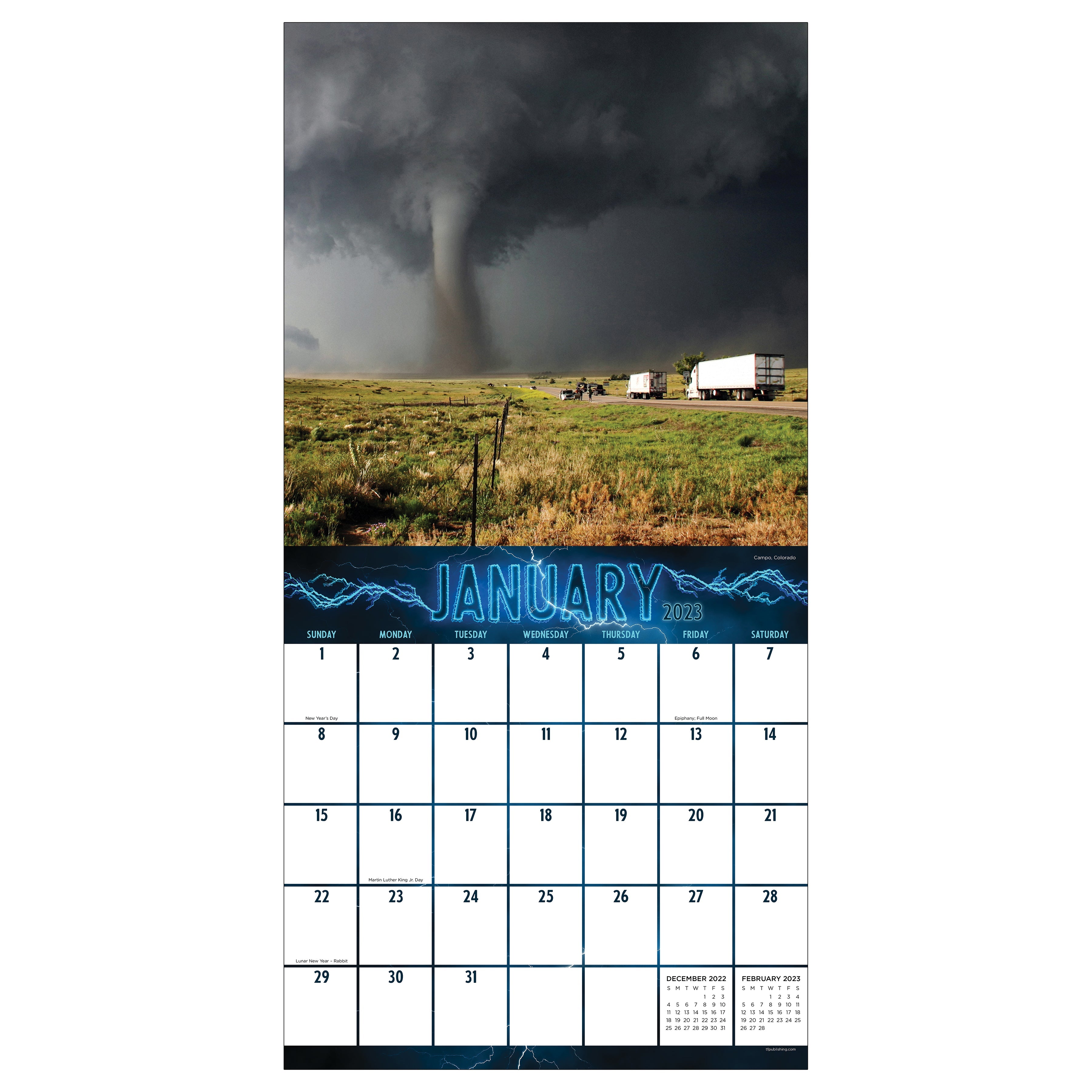 2023 Weather - Square Wall Calendar