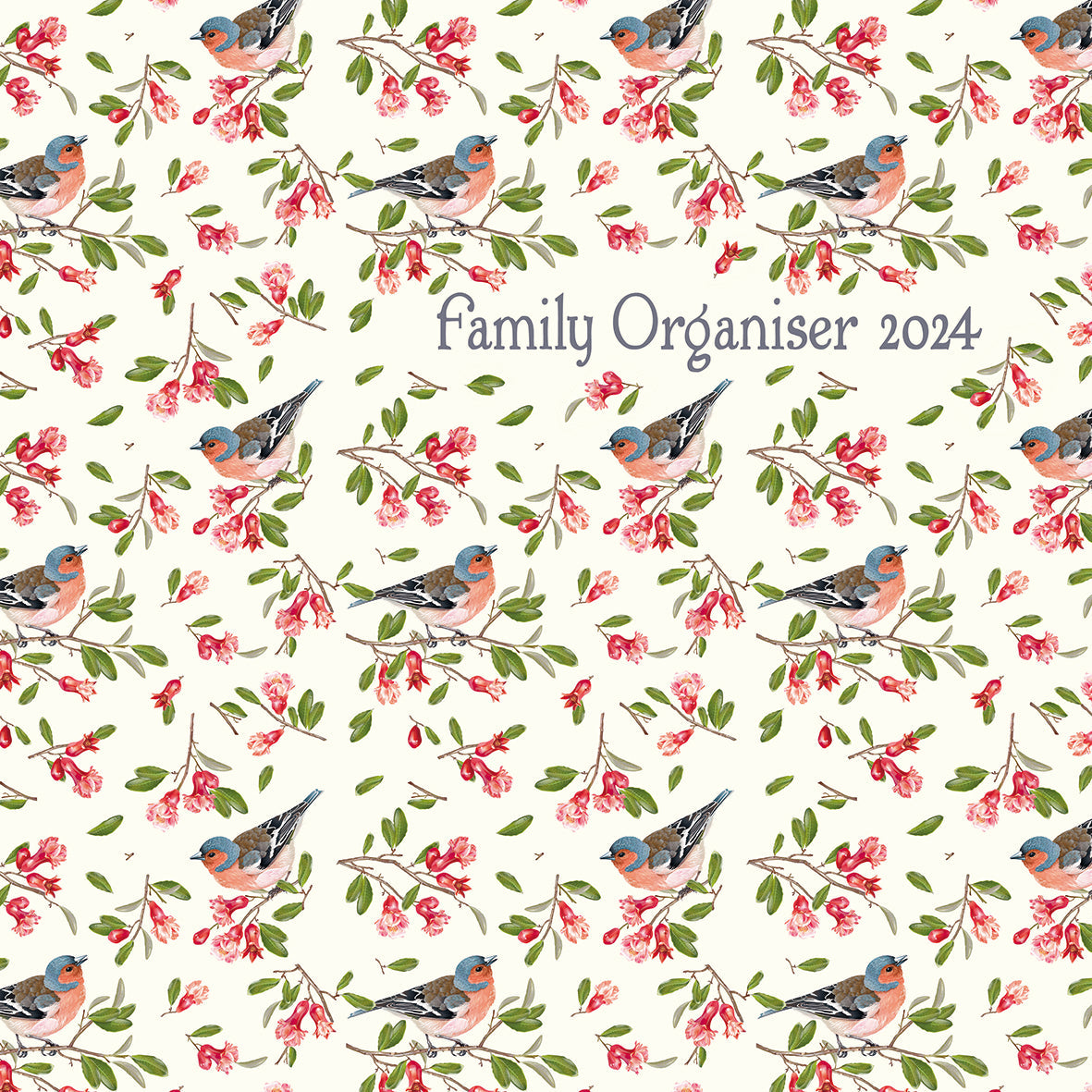 2024 Birdsong Family Organiser - Square Wall Calendar