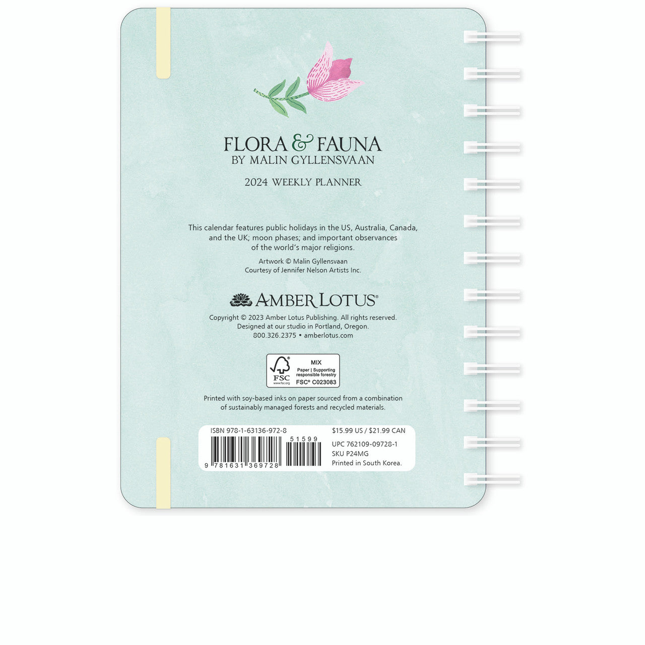 2024 Flora & Fauna - Weekly Diary/Planner