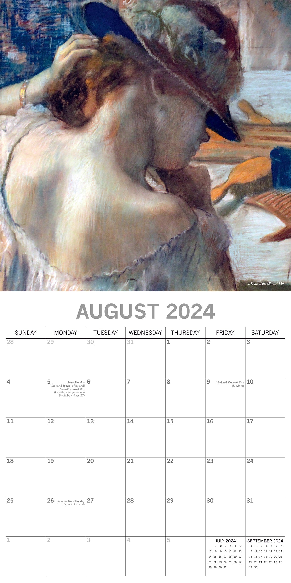 2024 Degas - Square Wall Calendar