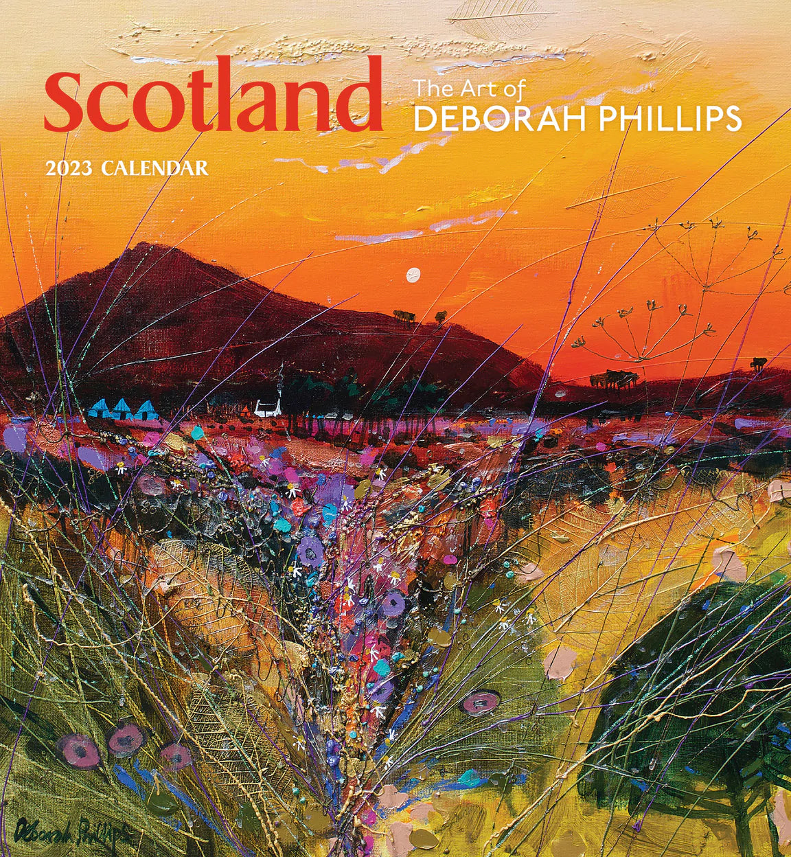 2023 Scotland: The Art Of Deborah Phillips - Square Wall Calendar