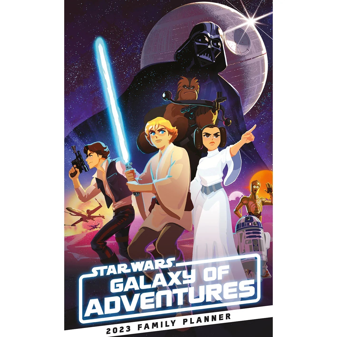 2023 Star Wars - Galaxy of Adventures - Family Planner - A3 Wall Calendar