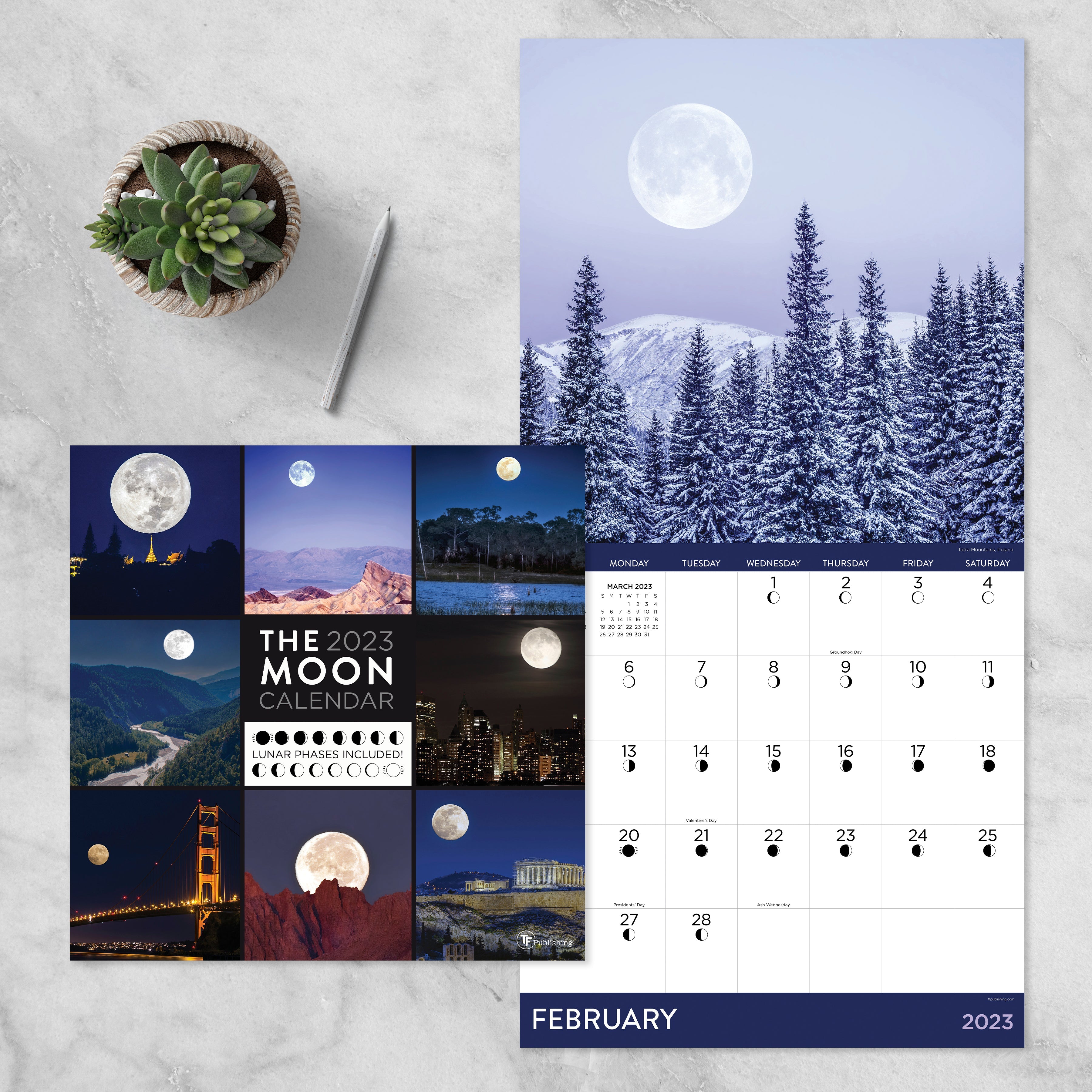 2023 Moons - Square Wall Calendar