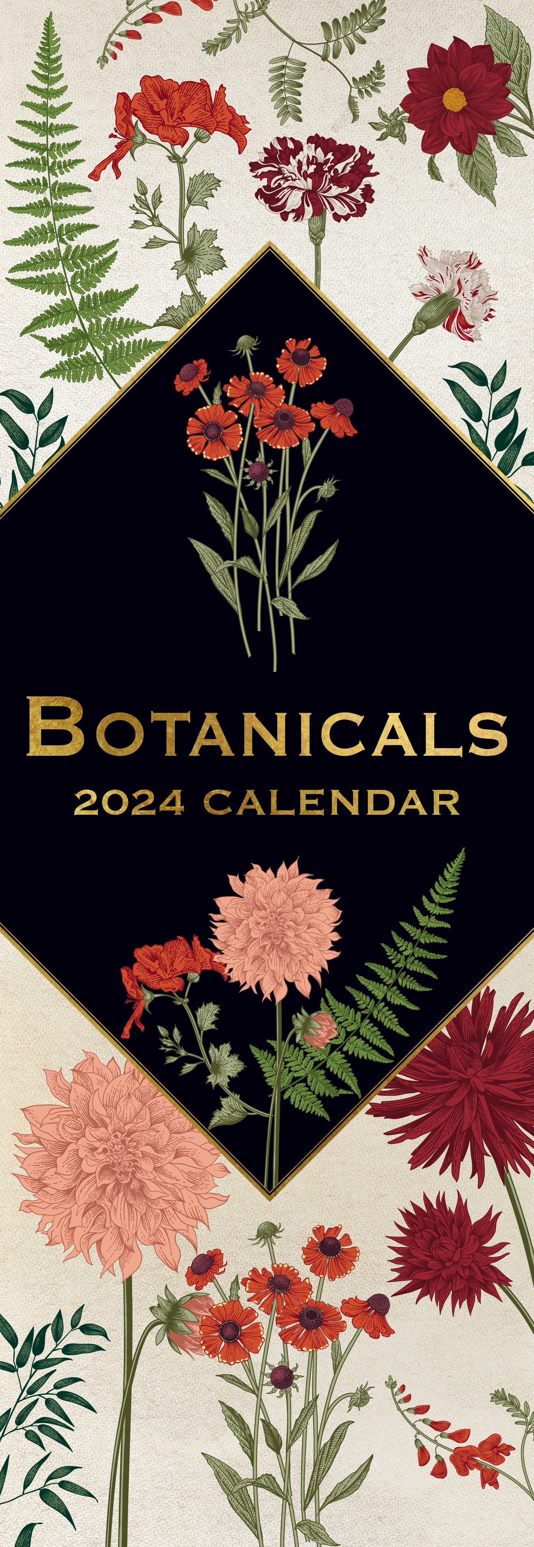 2024 Botanicals Slim Wall Calendar Sceneries & Flowers Calendars