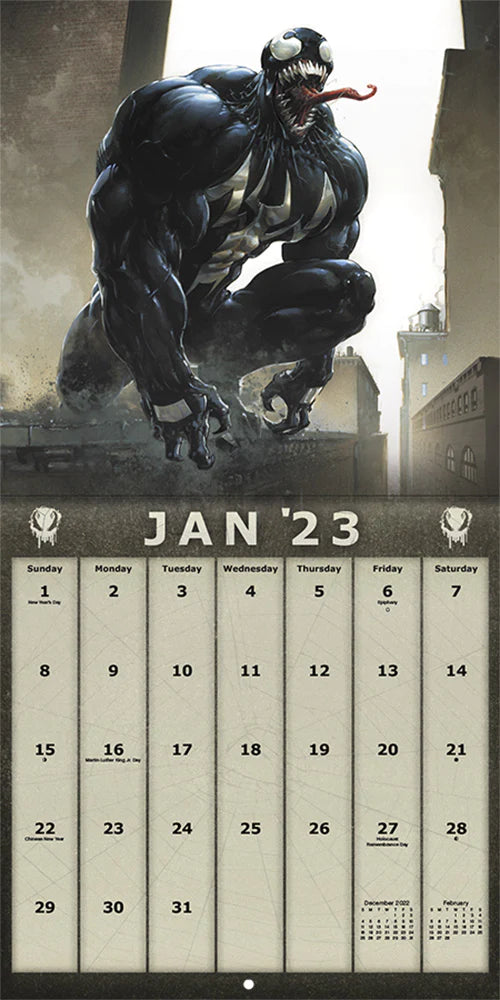 2023 Marvel - Venom - Square Wall Calendar
