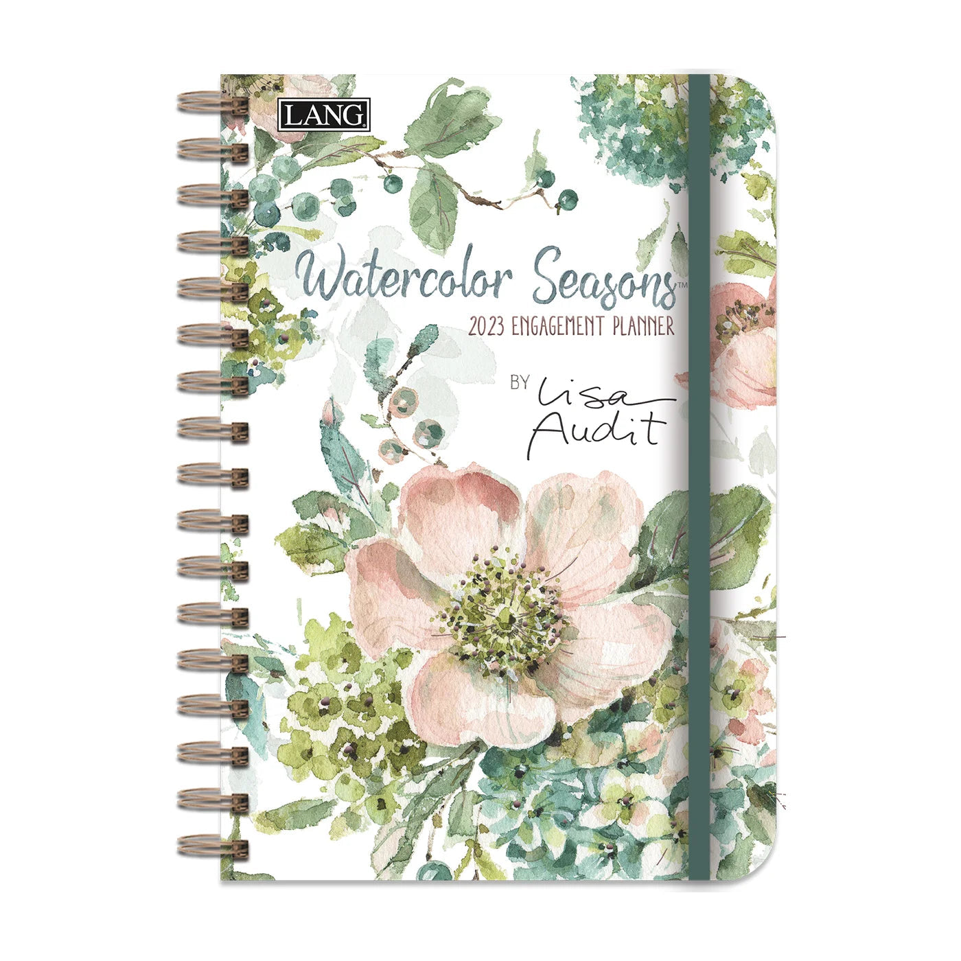 2023 LANG Watercolor Seasons - Monthly Engagement Diary/Planner
