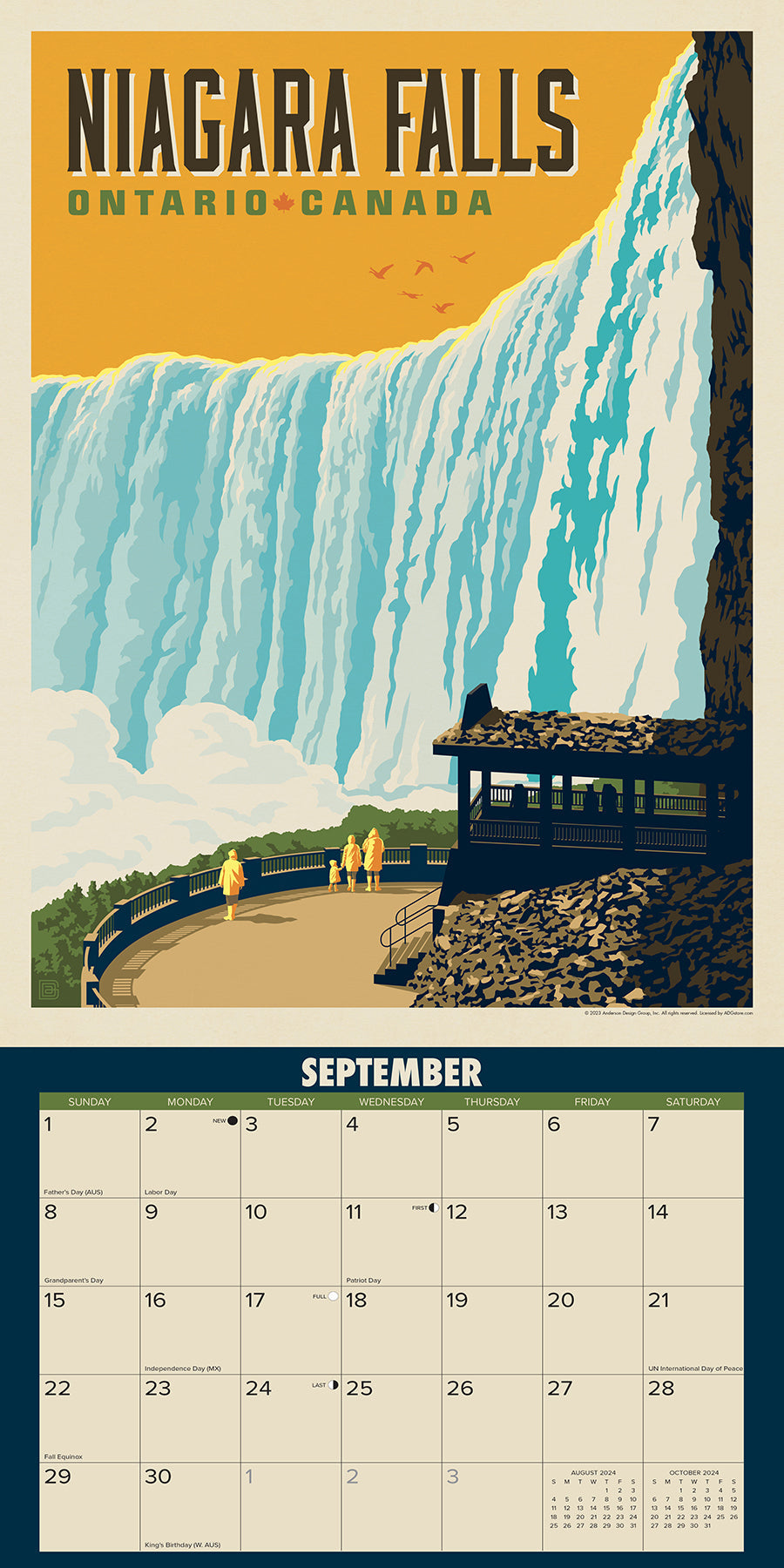 2024 Explore Canada (ADG) - Square Wall Calendar US
