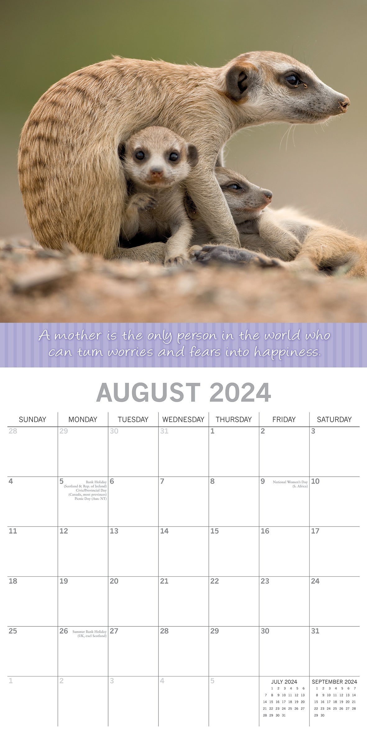 2024 Mother's Love - Square Wall Calendar
