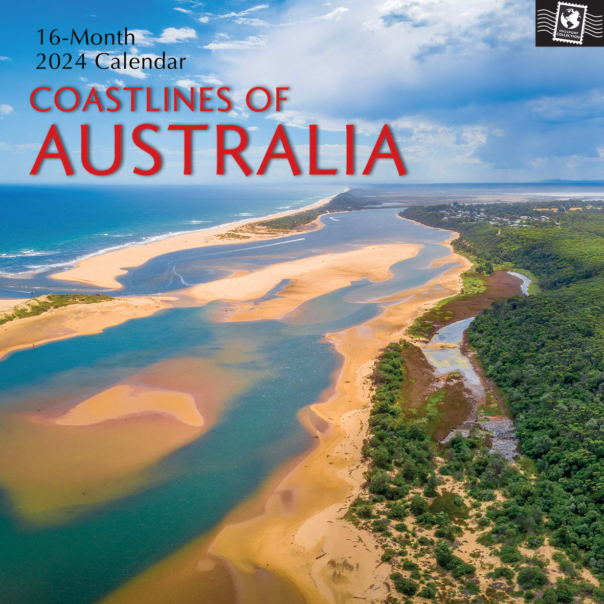 2024 Coastlines of Australia - Square Wall Calendar