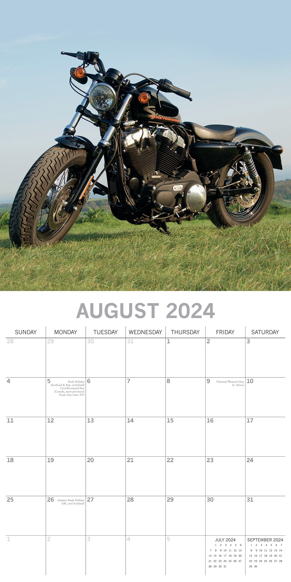 2024 Harleys Square Wall Calendar Cars & Transport Calendars by