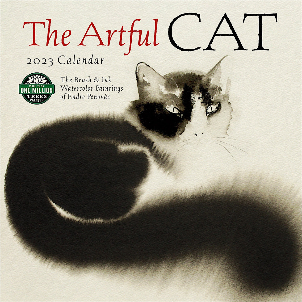 2023 Artful Cat - Square Wall Calendar