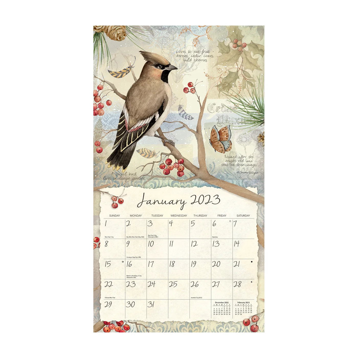 2023 LANG Field Guide by Susan Winget - Deluxe Wall Calendar