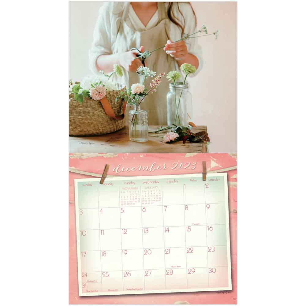 2023 LEGACY Vintage Pink - Deluxe Wall Calendar