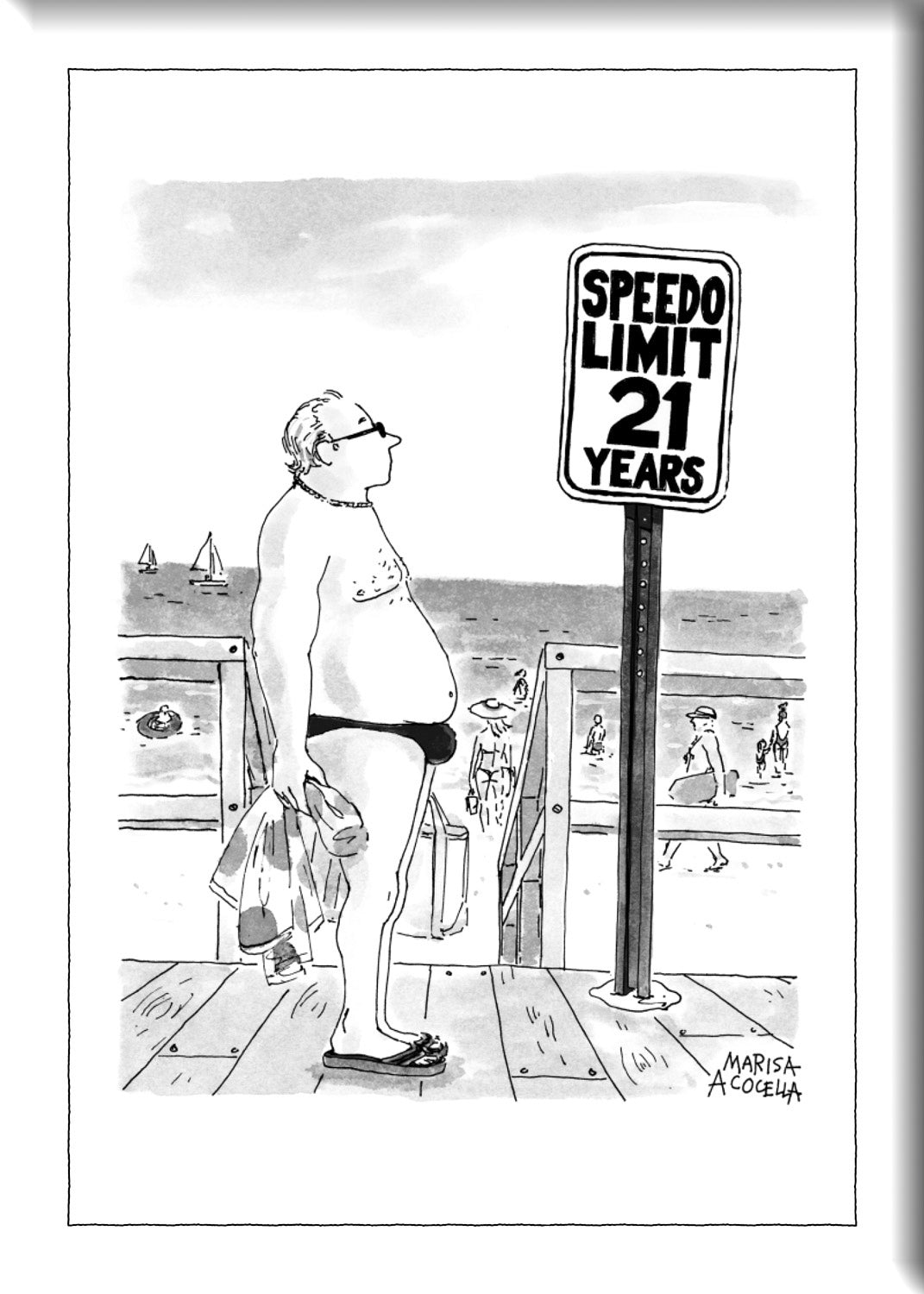 Speedo Limit (By New Yorker) - Hard Magnet